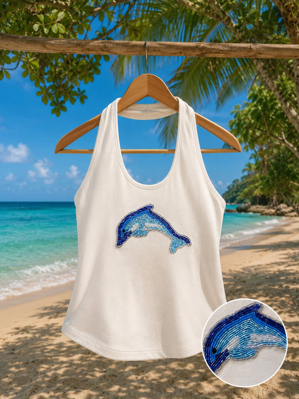 HANDMADE BEADED “Dolphin