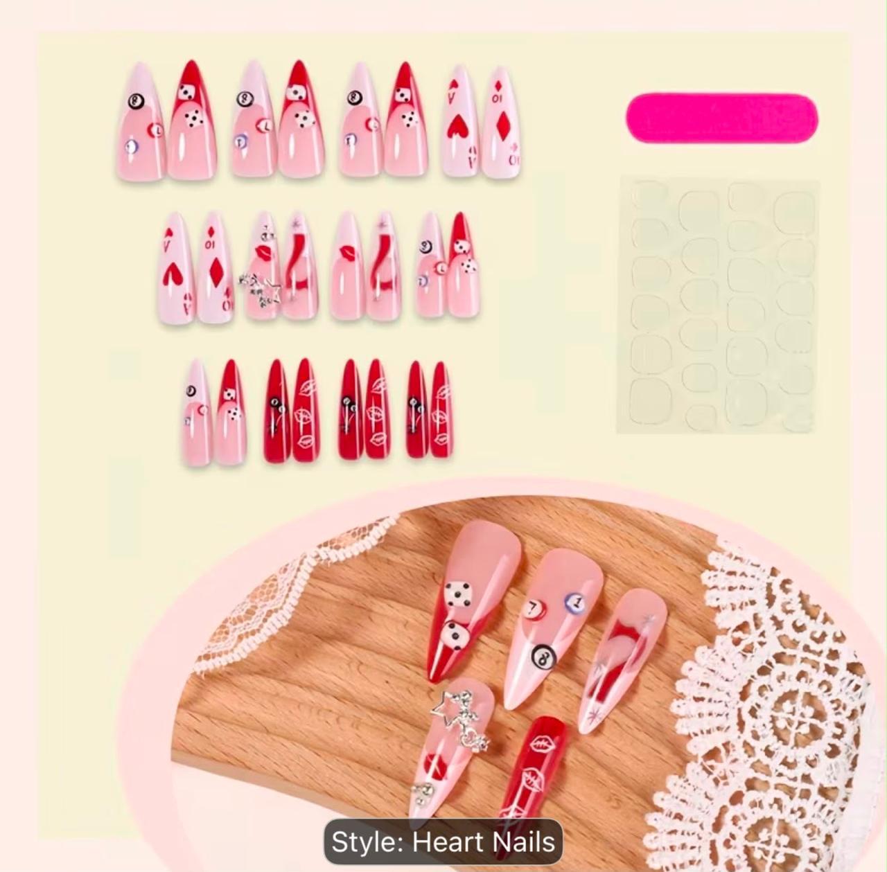 Heart nails