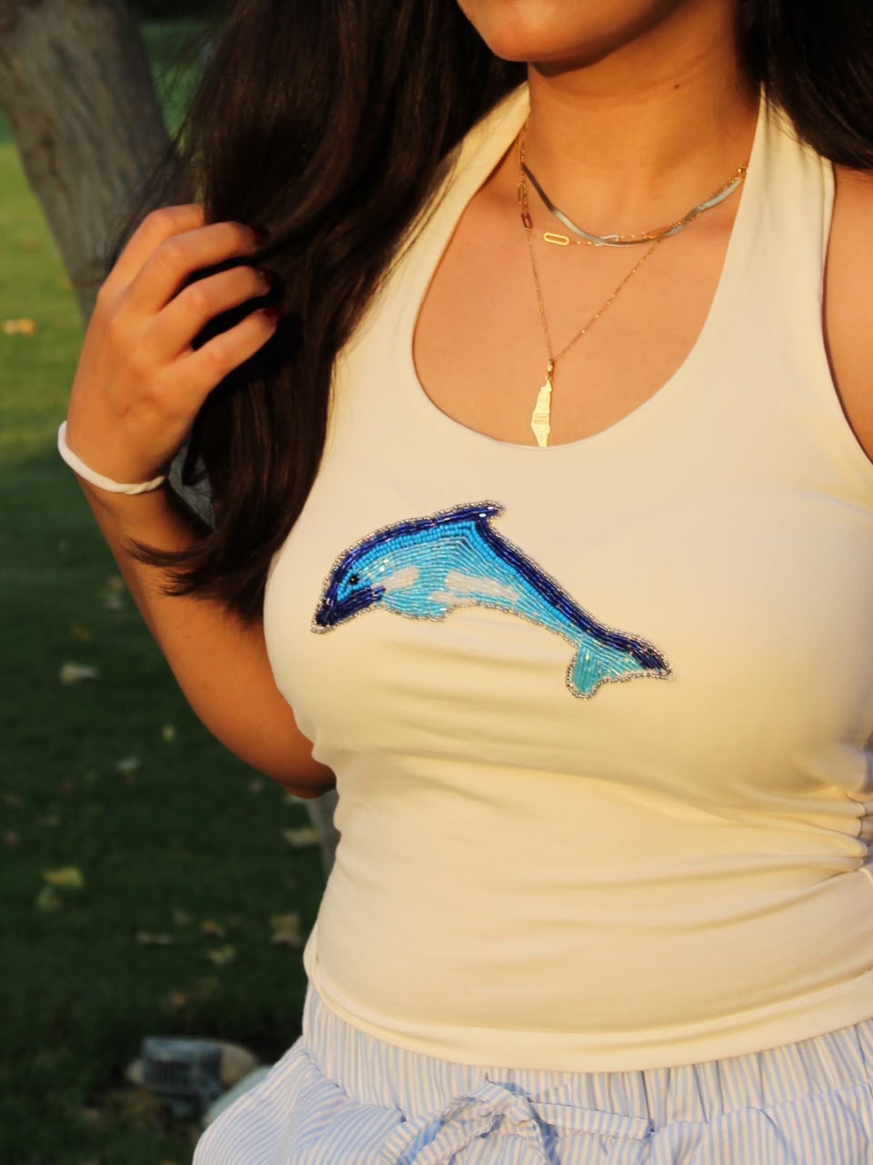 HANDMADE BEADED “Dolphin