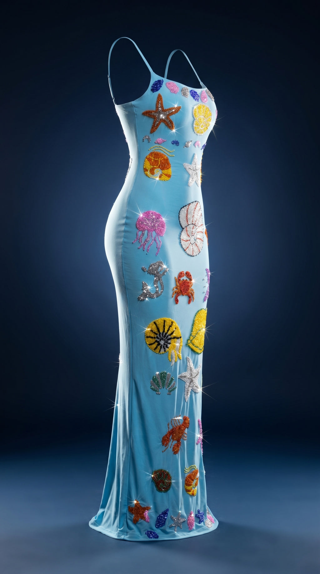 Seashell handmade beaded dress                  “ pre Oder “